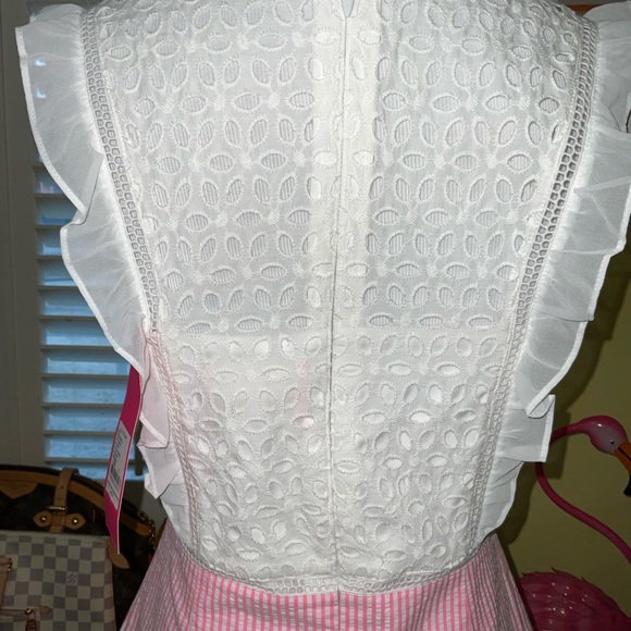 Lilly Pulitzer NWT Maya Shift Dress Pink Tropics Seersucker Size 00,0,2,12,16 - Picture 4 of 16